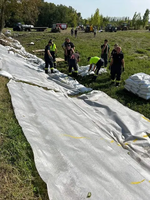 Hochwasser-Hilfeleistung in Zurndorf 1