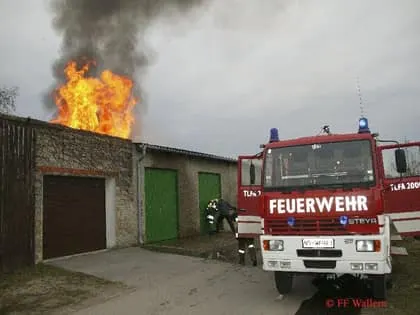 Brand eines Wirtschaftsgebäudes 2