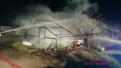 Brand Folienhaus 2