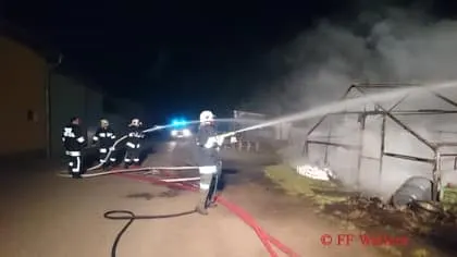 Brand Folienhaus 3