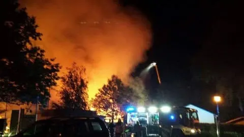 Brand eines Gebäudes 1